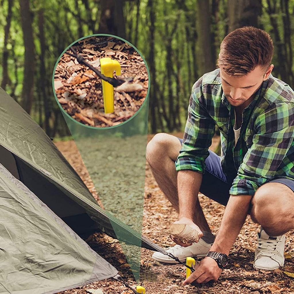 AITIME 30 Pcs Plastic Tent Stakes, 9 Inch Heavy Duty Camping Tent Pegs