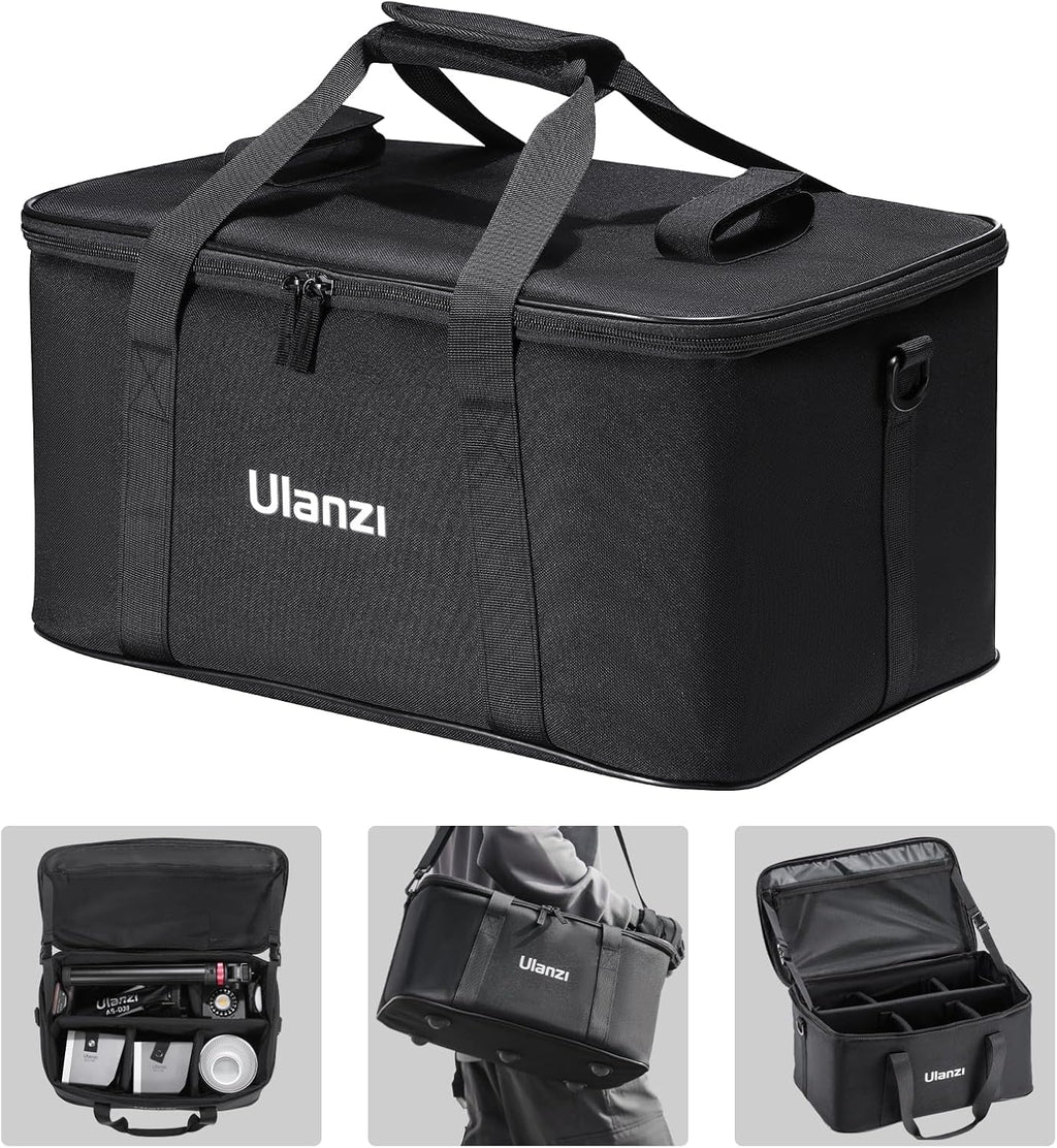 ULANZI Carrying Bag with Movable Foam Padded for Studio Light, Light Stands