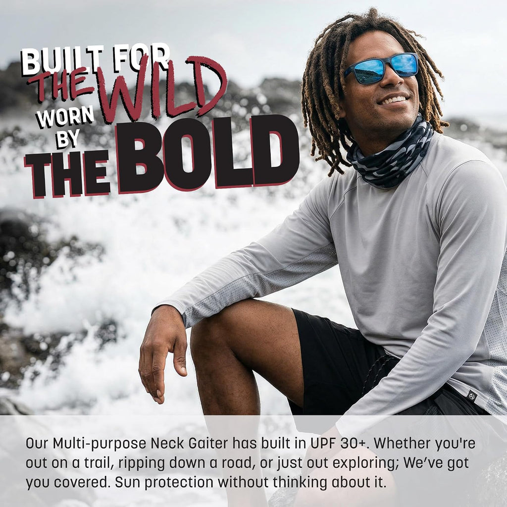 S A Soul of Adventure 5-Pack UV Face Shield | UV 30+ Multipurpose Neck Gaiter Balaclava for Adults | Multiple Color Packs