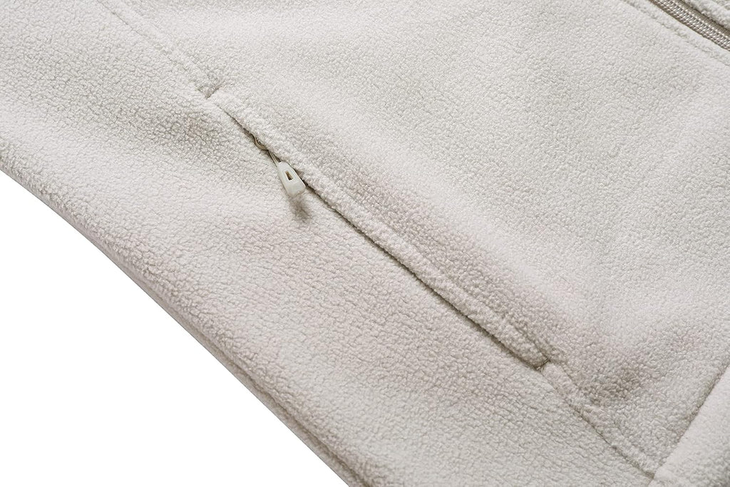 GIMECEN Women's Full Zip Soft Polar Fleece Jacket Outdoor Recreation Coat