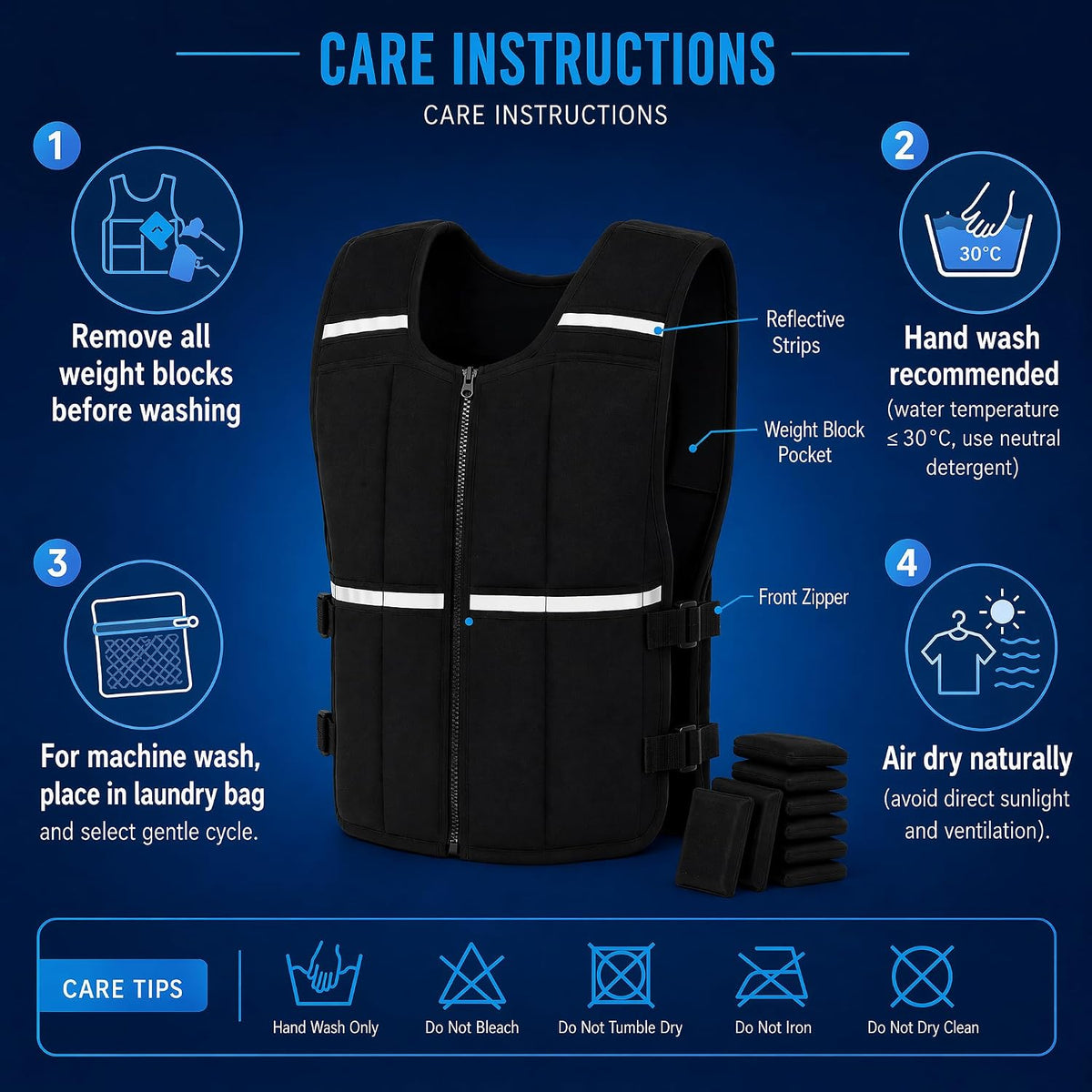 Adjustable 2‑35 lbs Soft Weighted Vest