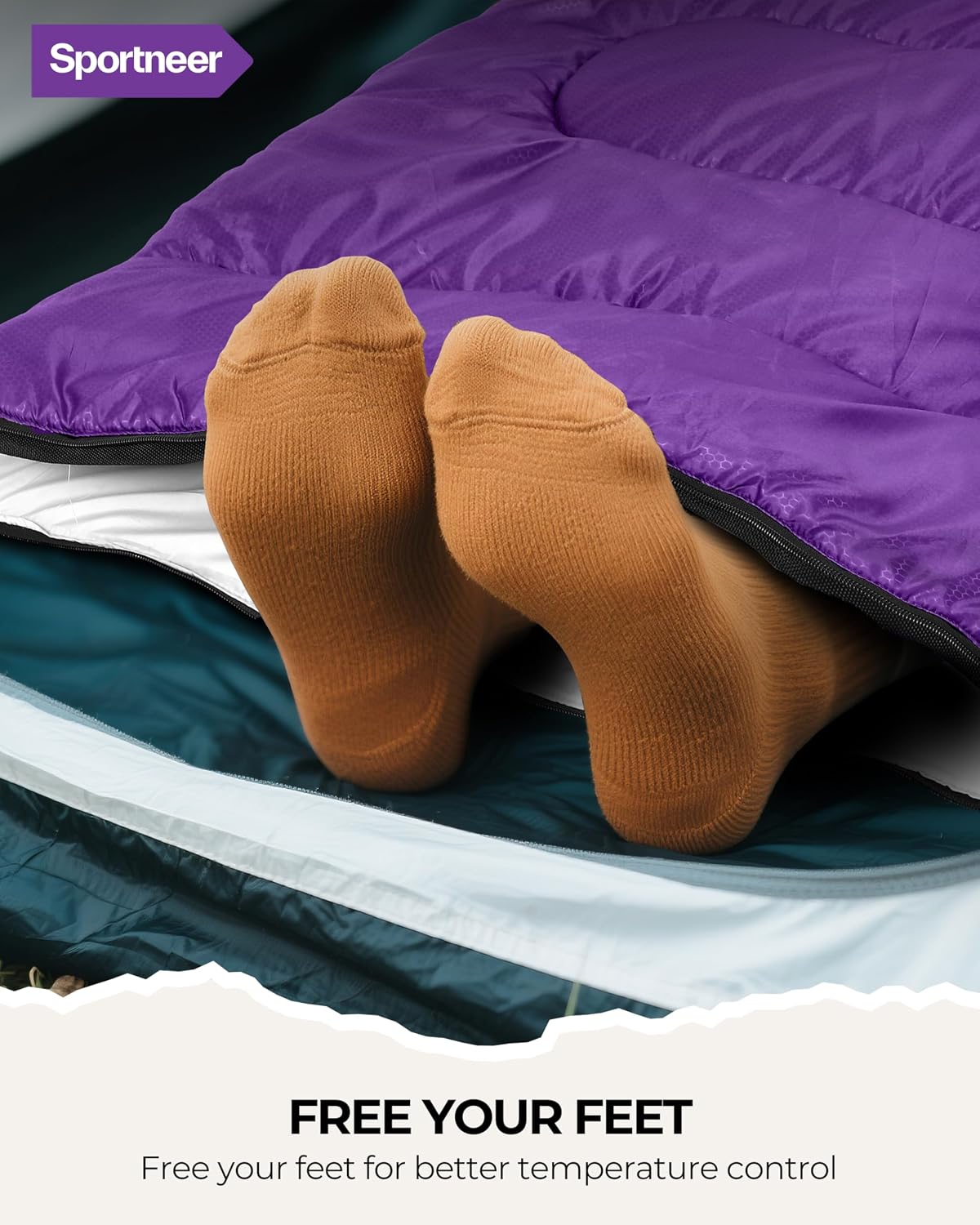 Sportneer Sleeping Bag for Adults Kid Waterproof lightweight Camping Hiking