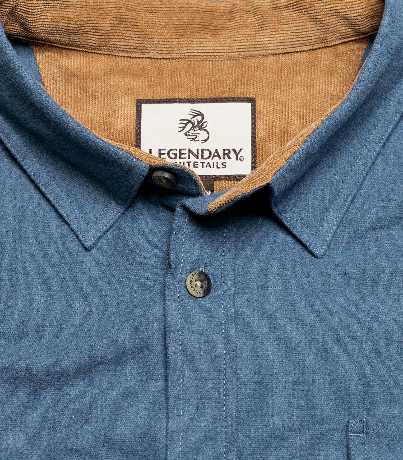 Legendary Whitetails Mens Flannel Long Sleeve Button Down 100% Cotton Shirt