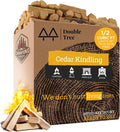 Double Tree Fire Starter Kindling, 100% Natural Cedar, 1/2 Cu Ft