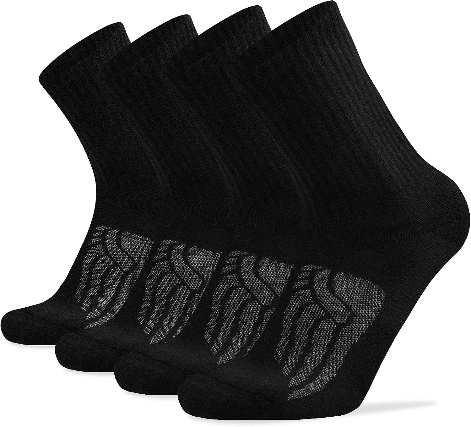 Socks Daze Crew Warm Merino Wool Blend Cushioned Hiking Socks for Men Women