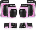 Adult Knee Pads Elbow Pads Wrist Guards for Adult Kids 6 in 1 Protective Gear Set for Skateboarding Biking Roller Skating Cycling Outdoor Sports