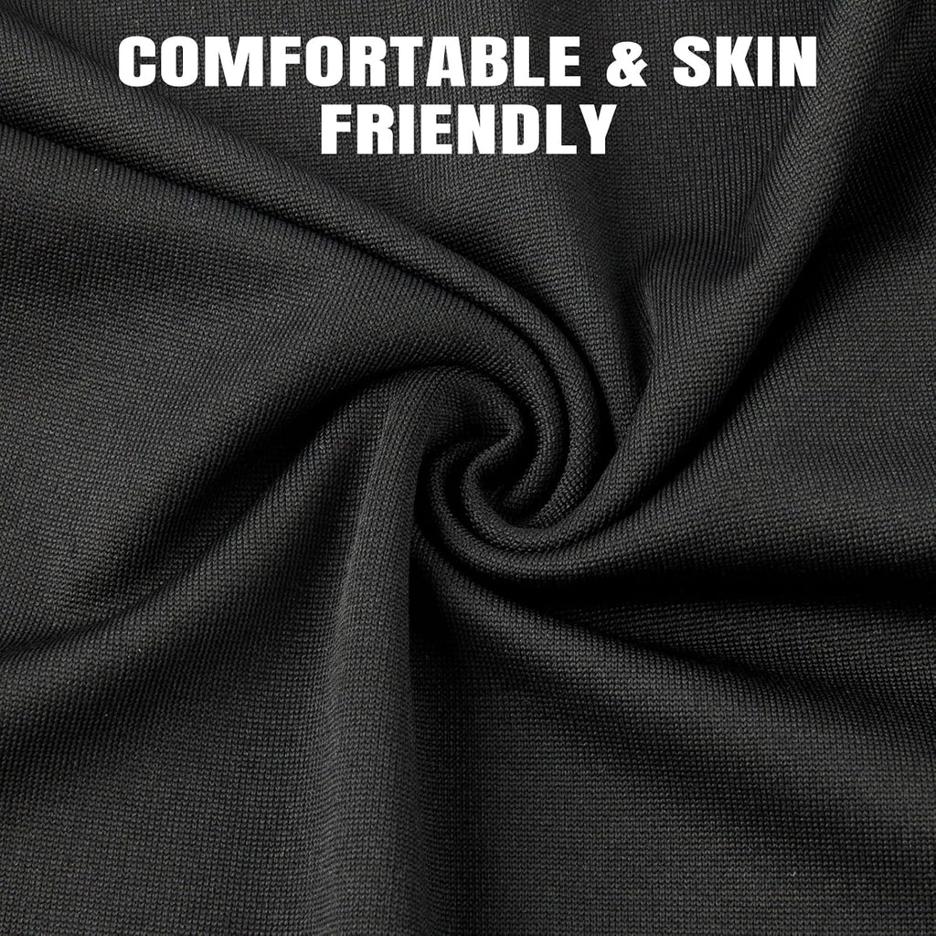 HONGTEYA 6 Pack Summer Neck Gaiter, UV Protection Cooling Face Mask Breathable Bandana Head Scarf Face Cover for Men Women