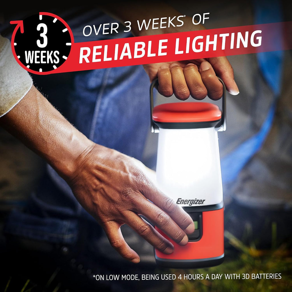 ENERGIZER LED Camping Lantern 360 PRO, IPX4 Water Resistant Tent Light, Ultra Bright Battery Powered Lanterns for Camping, Outdoors, Emergency Power Outage