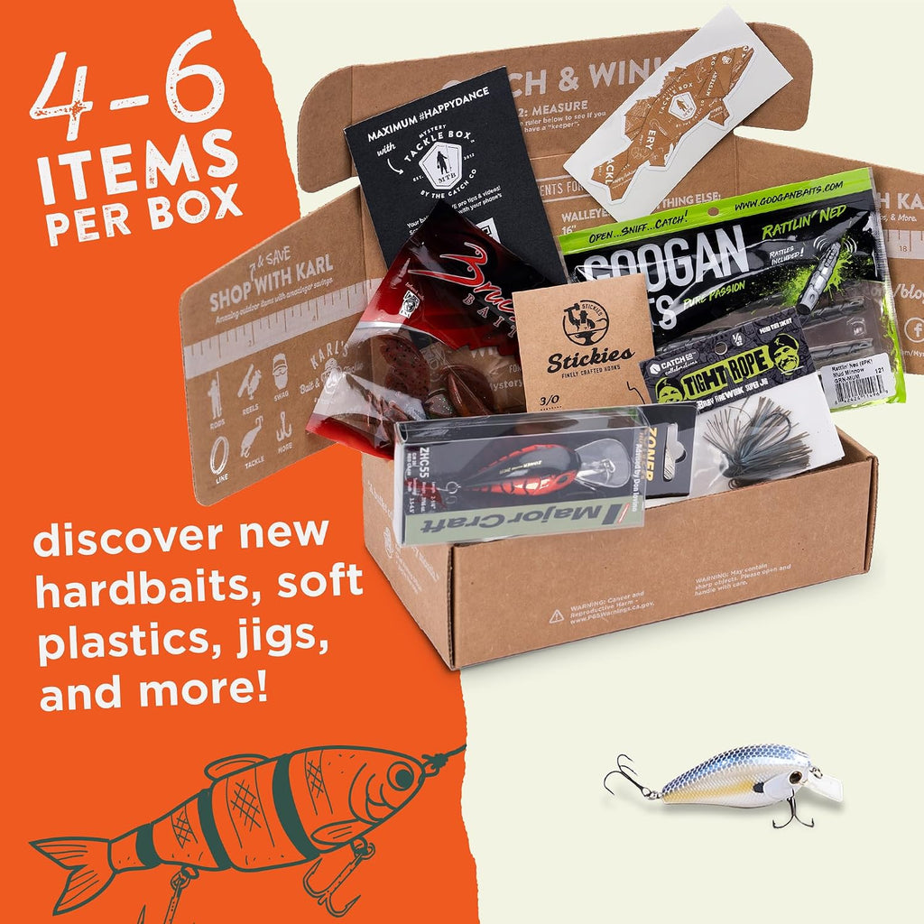 Catch Co Mystery Tackle Box Freshwater Bass Fishing Kit