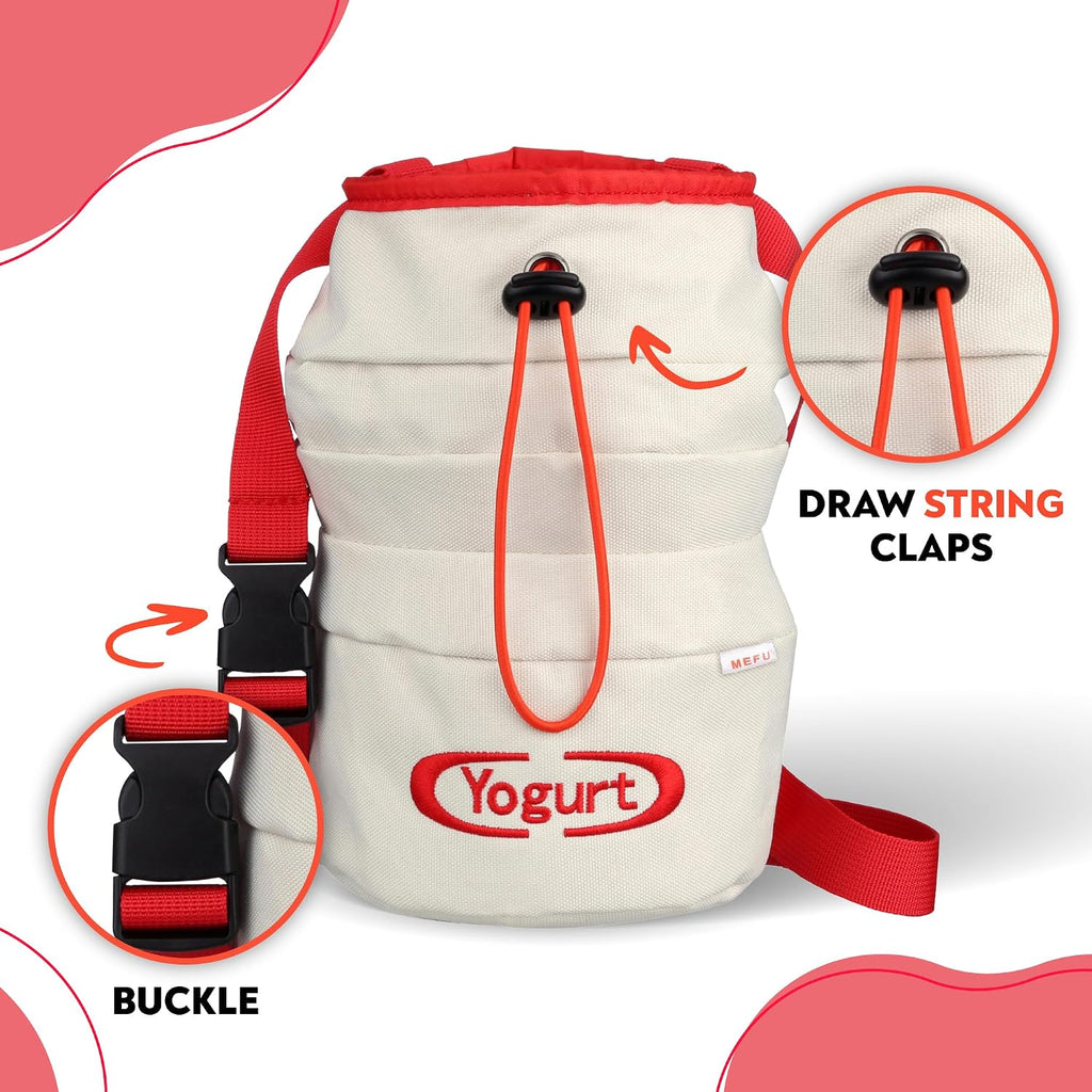 Chalk Bag for Rock Climbing, Bouldering, and Weightlifting - Asian-Inspired Design - Premium Chalk Bucket with Quick-Clip Belt, Zipper Pocket, Brush Holder