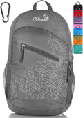 Outlander Packable Handy Lightweight Travel Hiking Backpack Daypack, Grey