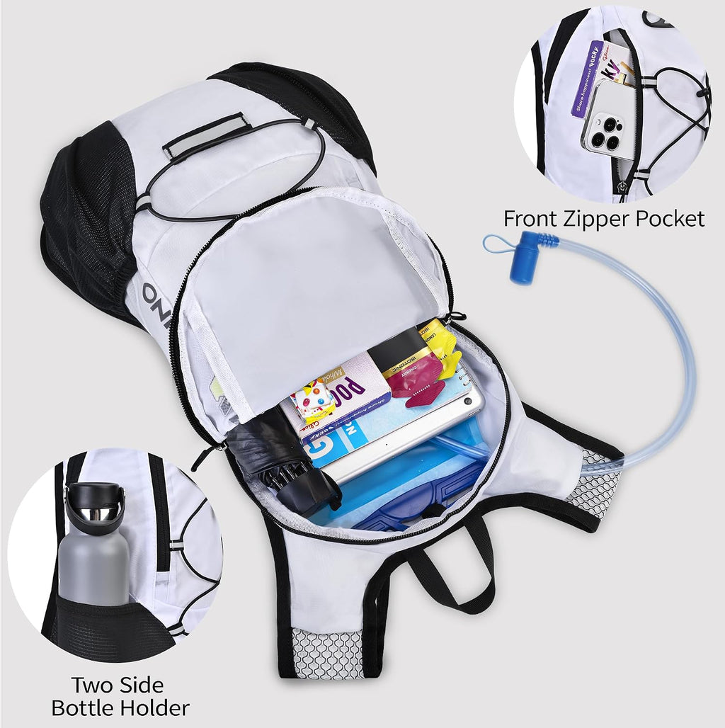 Lightweight Hydration Backpack, Running Backpack with 2L Water Bladder
