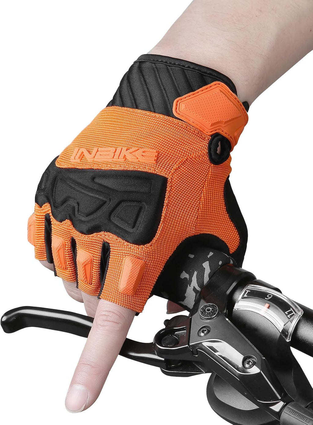 INBIKE Half Finger Cycling Gloves Knuckle Guard Padded Mountain Bike Glove