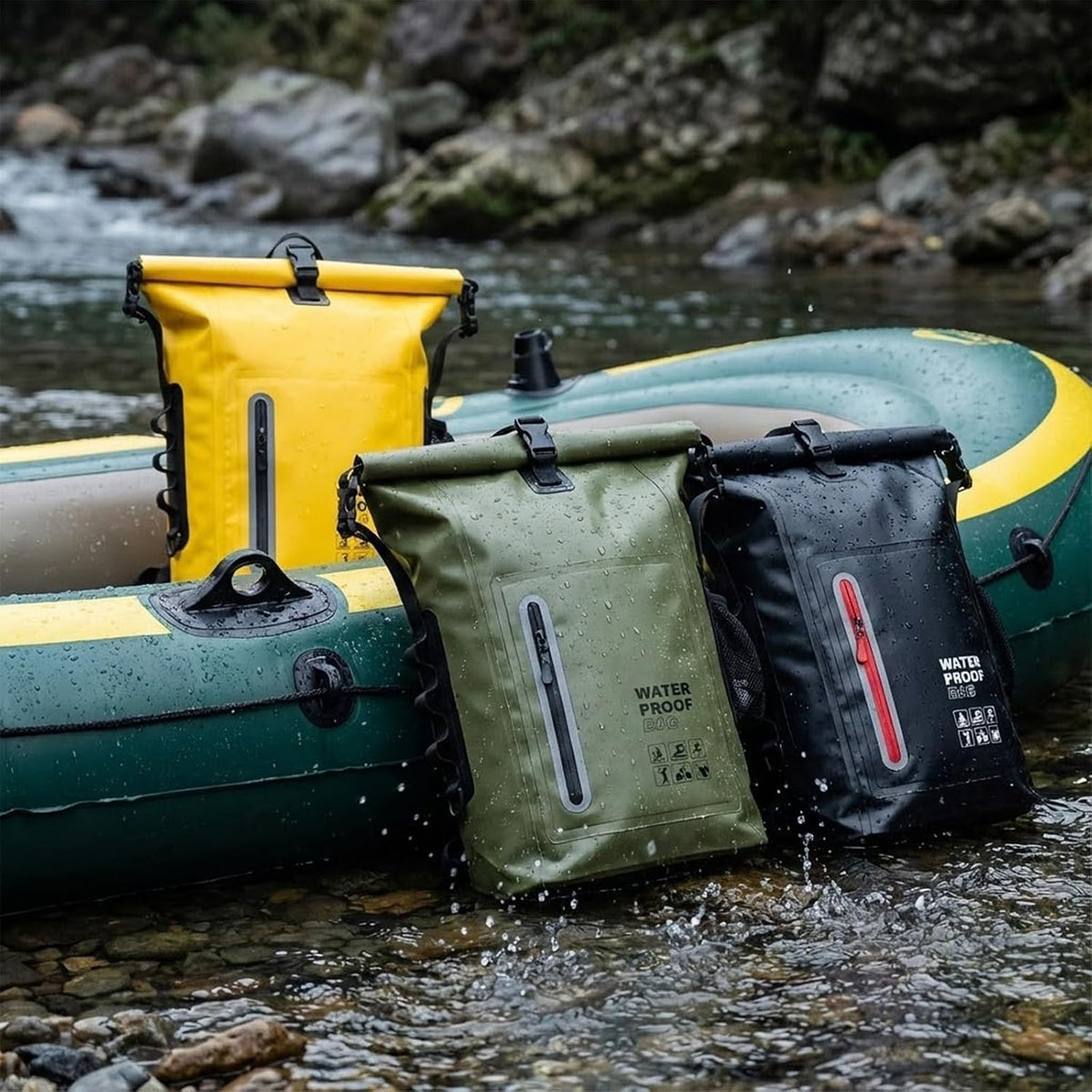 Waterproof Dry Bag 25L Backpack for Kayaking Boating Paddle Boarding