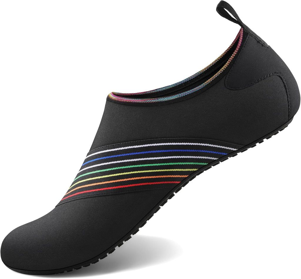 Homitem Water Shoes for Women Men Aqua Socks Swim Beach Pool River Slip-On Barefoot Quick-Dry Vacation Cruise Essentials Accessories for Yoga Kayak Sports