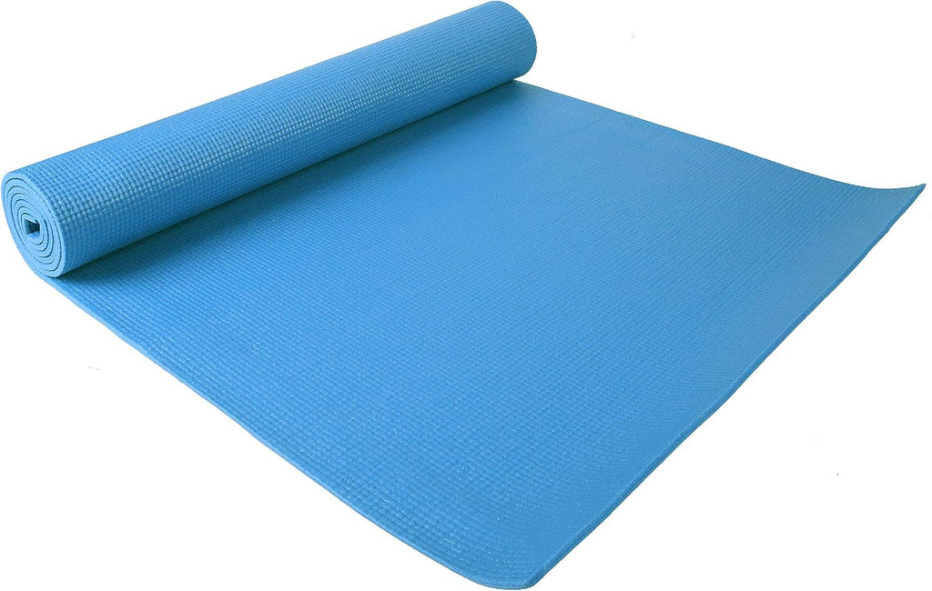 Fitvids All Purpose 1/4-Inch High Density Anti-Tear Exercise Yoga Mat with Carrying Strap with Optional Yoga Blocks, Multiple Colors