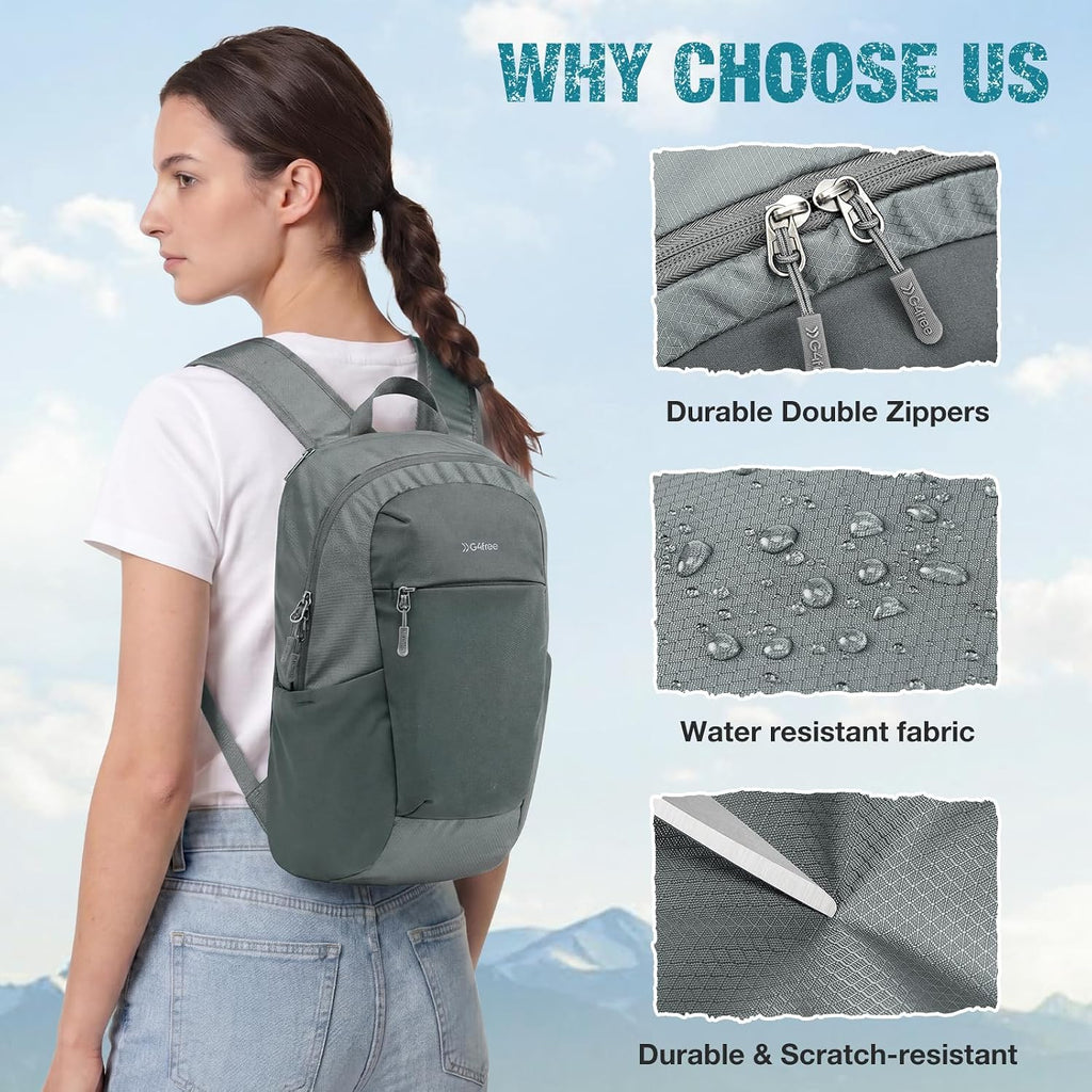 G4Free 18L Lightweight Packable Hiking Backpack for Men Women