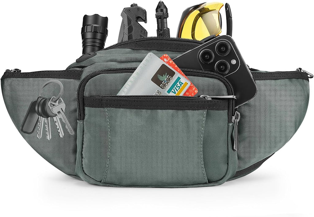 NOOLA Fanny Pack with Water Bottle Holder, Hiking Waist Bag for Men Women