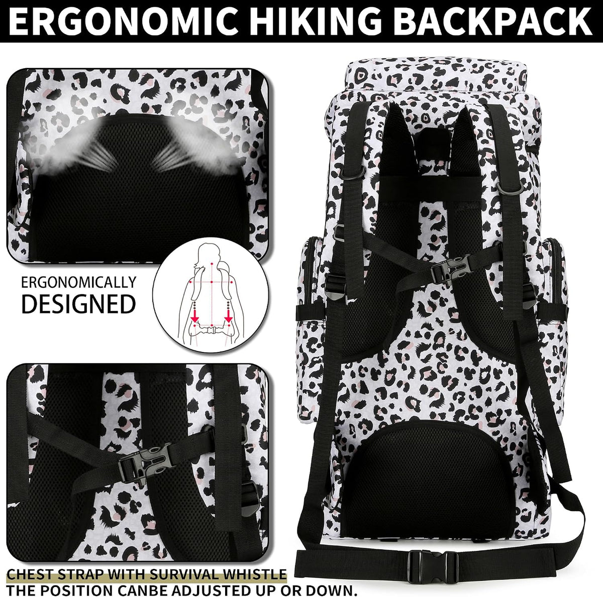 Hiking Backpack for Men 70L/100L Camping Backpack Military Rucksack Molle 3 Days Assault Pack for Climbing