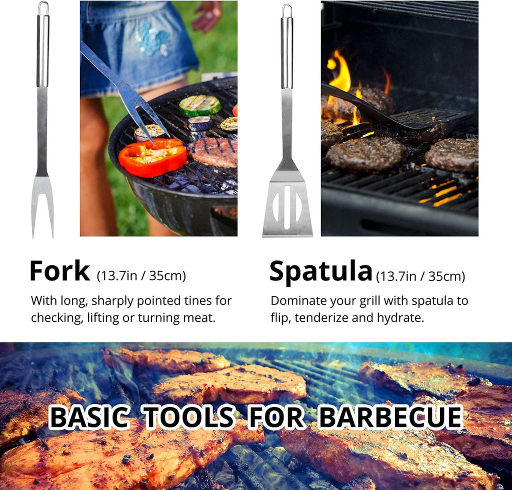 BBQ Utensil Set Stainless Steel Professional Barbecue Accessories