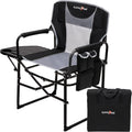 SUNNYFEEL Oversized Camping Chair Portable Directors Chairs with Side Table