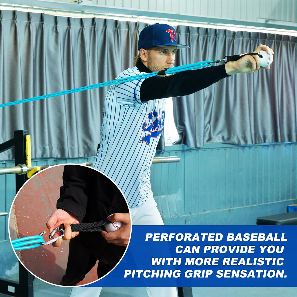 SunNordik Resistance Bands for Pitchers with Carry Bag