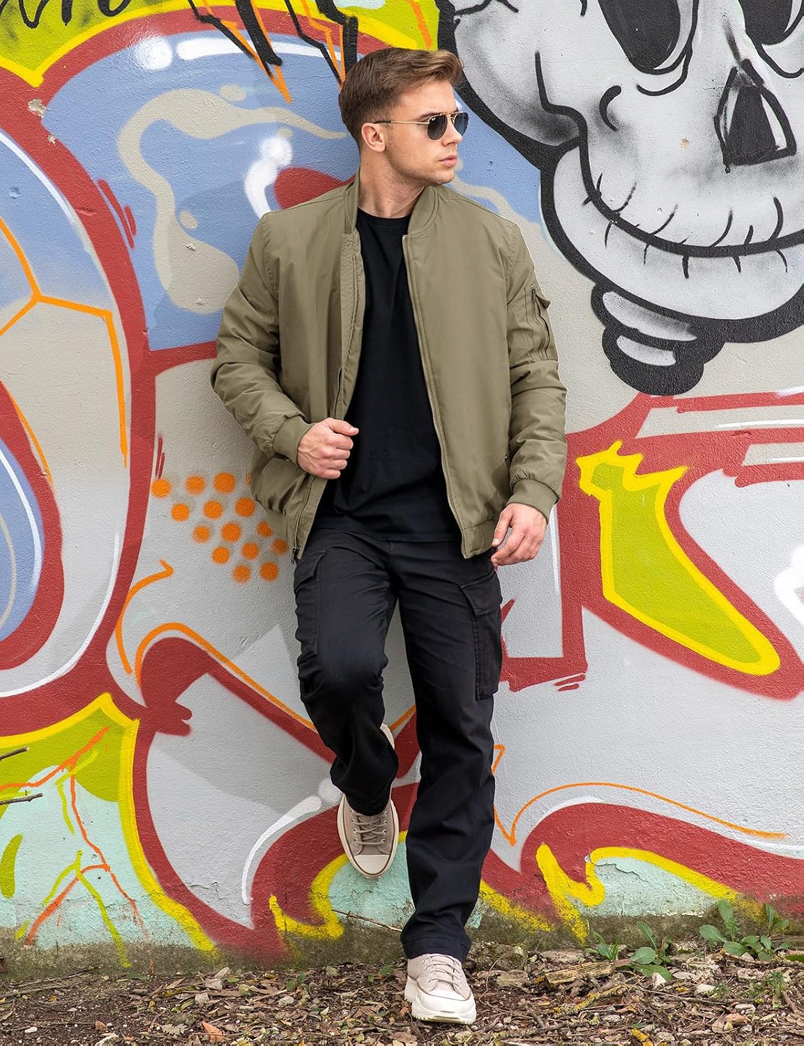 TBMPOY Men's Winter Bomber Jacket Fall Casual Windbreaker Softshell Jackets