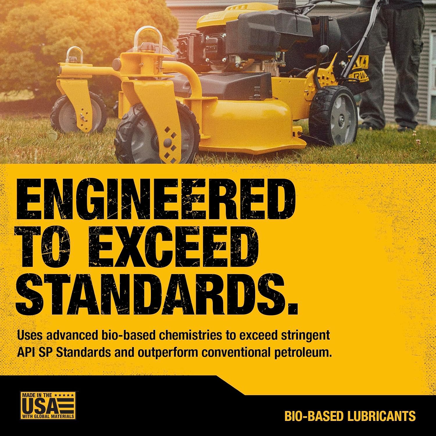 DEWALT Biosynthetic SAE 10W-30 Oil – 4-Cycle Engine Oil for Small Engines, Generators & Outdoor Power Equipment – Meets and Exceeds API SP – Extended Interval, Cold Start Protection – 18 oz