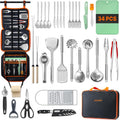Gaialoop Portable Camping Cooking Utensils Set, Camp Kitchen Set with Organizer Bag, RV Essentials Outdoor Cooking Utensil Kit for Travel, Picnics, Camping, BBQs, Parties