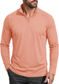 MAGCOMSEN Men's Long Sleeve Sun Shirts UPF 50+ Tees 1/4 Zip Fishing Running Rash Guard Athletic T-Shirts
