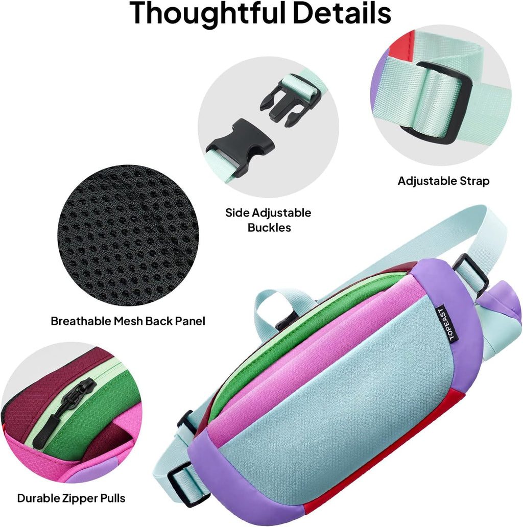 TOPEAST Waist Pack Large Capacity Fanny Pack with Water Bottle Pocket