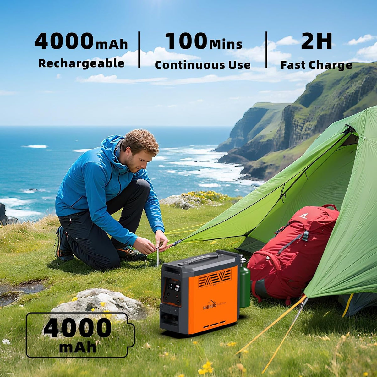 Hillhub Portable Propane Water Heater for Camping Instant Hot & Shower Pump
