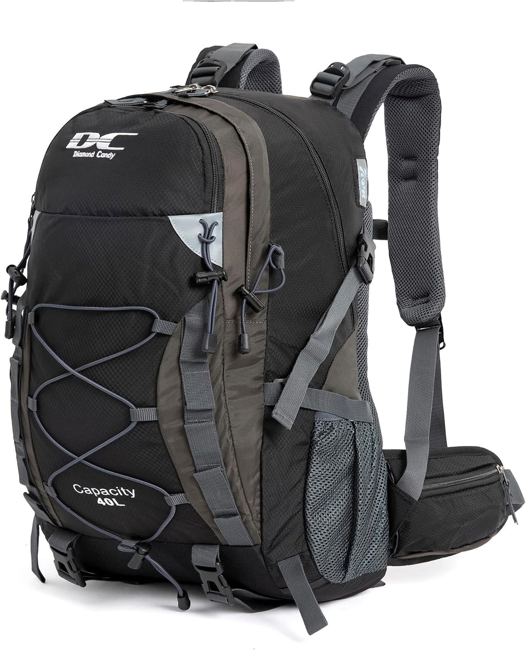 Diamond Candy 40L Hiking Backpack Waterproof Daypack for Men and Women