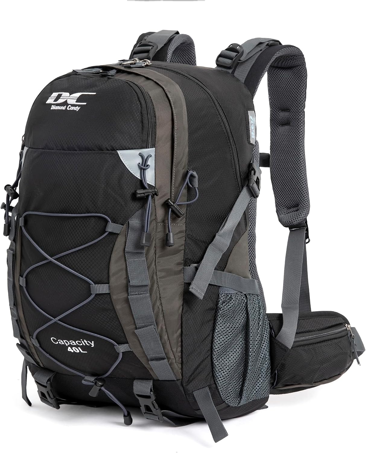 Diamond Candy 40L Hiking Backpack Waterproof Daypack for Men and Women