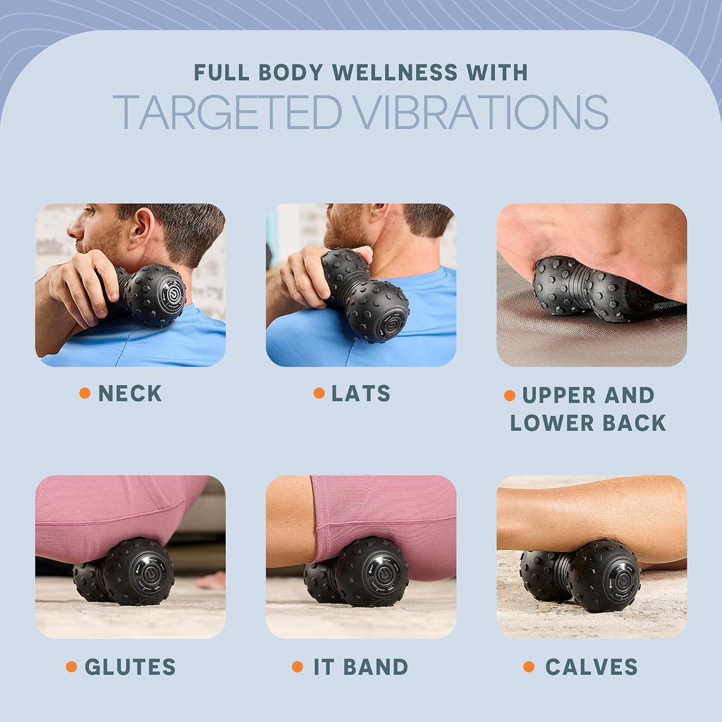 LifePro Velocity Vibrating Peanut Massage Ball with 4-Speed Vibration Modes