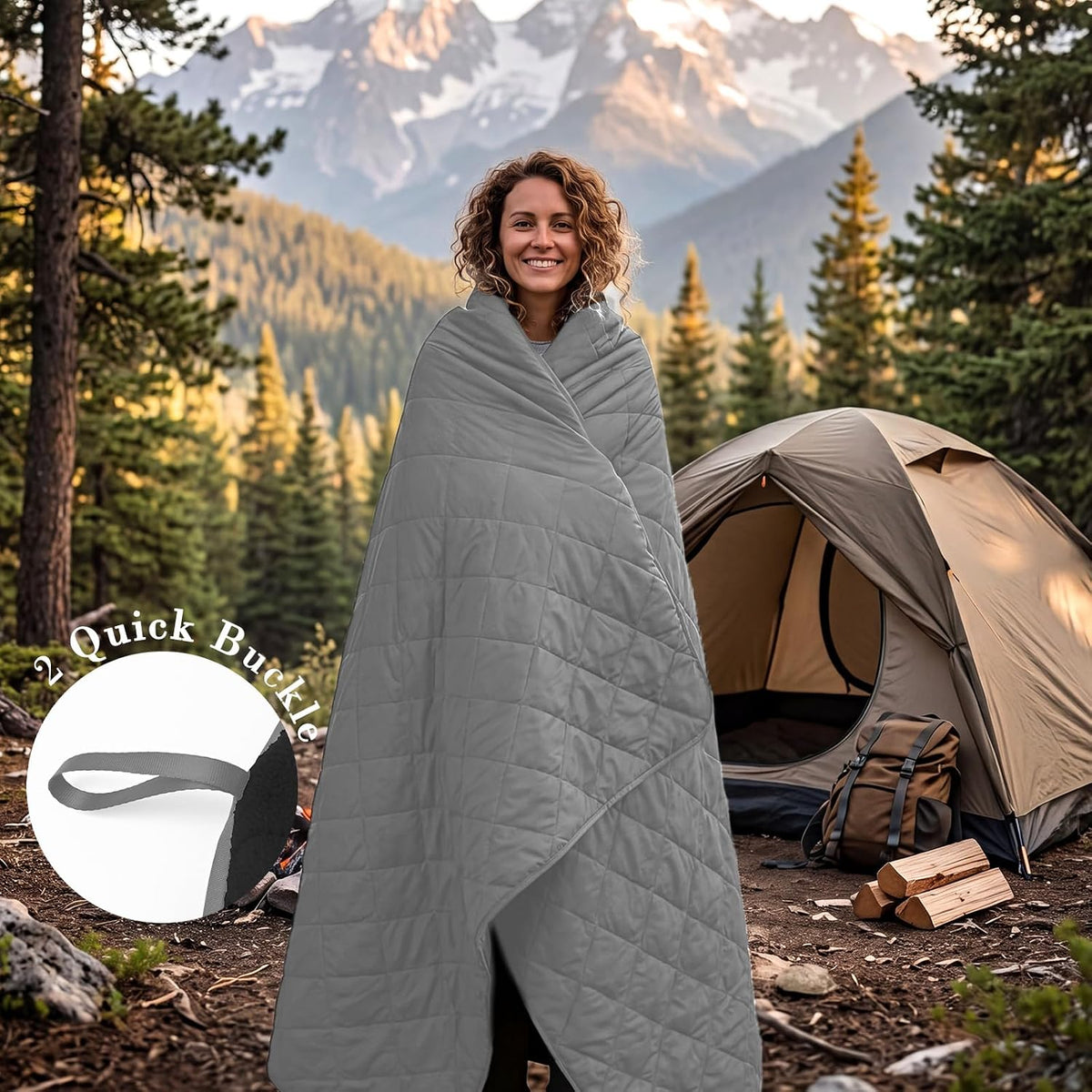 Large Waterproof Outdoor Camping Blanket 80 x 58 inch