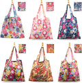 6 Pcs Reusable Grocery Bags Xlarge 50LBS Foldable Grocery Shopping Bags Washable Beach Bag Ripstop Nylon Tote Bags