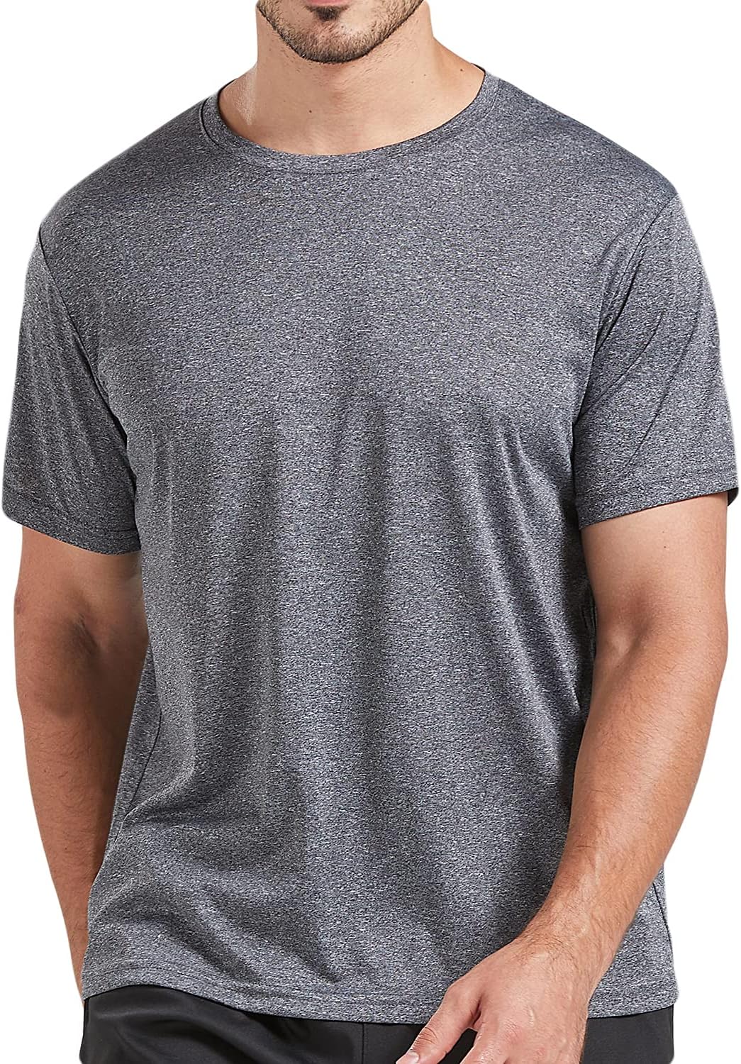 5 Pack Men's Dry Fit T Shirts Athletic Running Gym Workout Short Sleeve Tee Shirts for Men