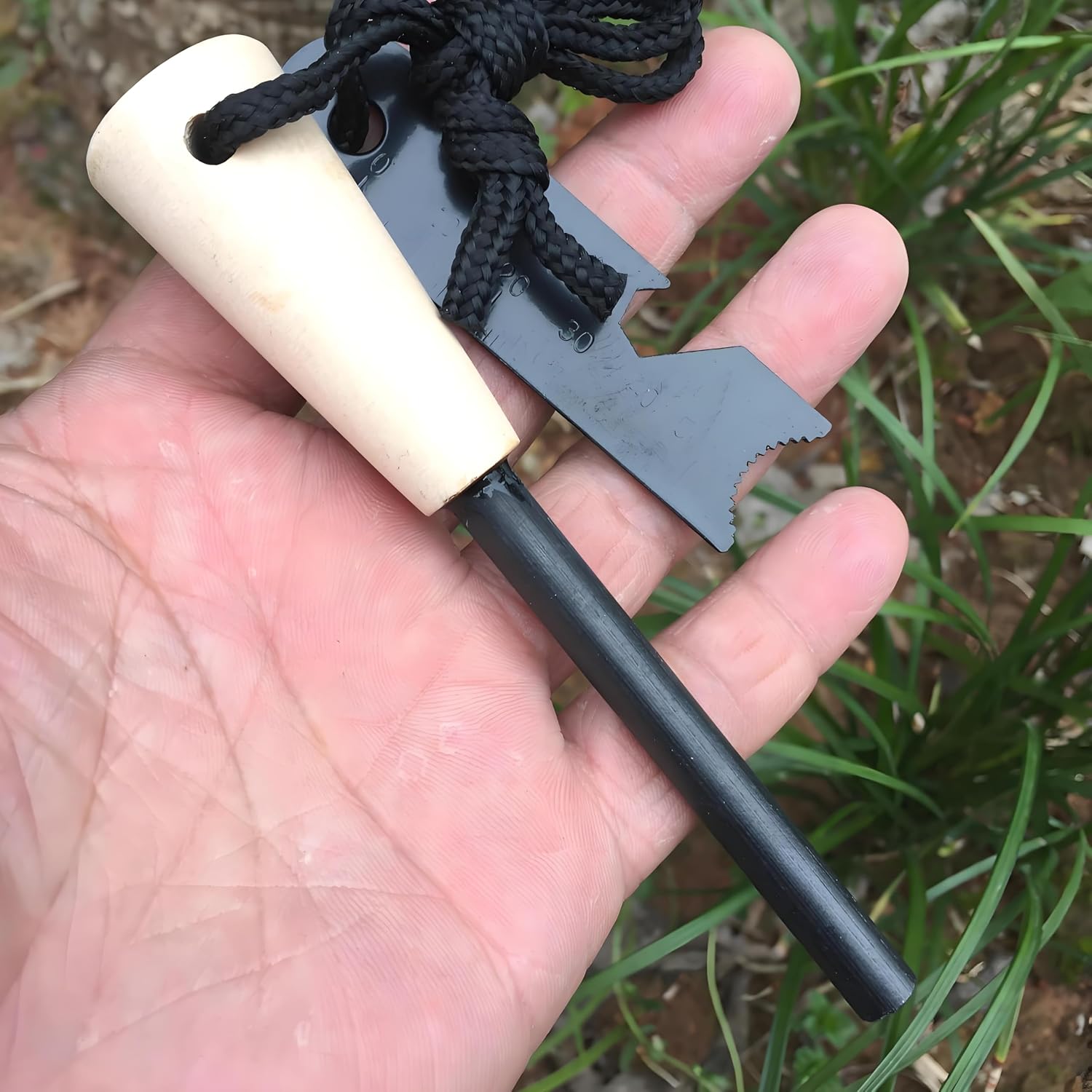 eGreen Magnesium Fire Starter Kit: 4" Ferro Rod & Wax Rope Options