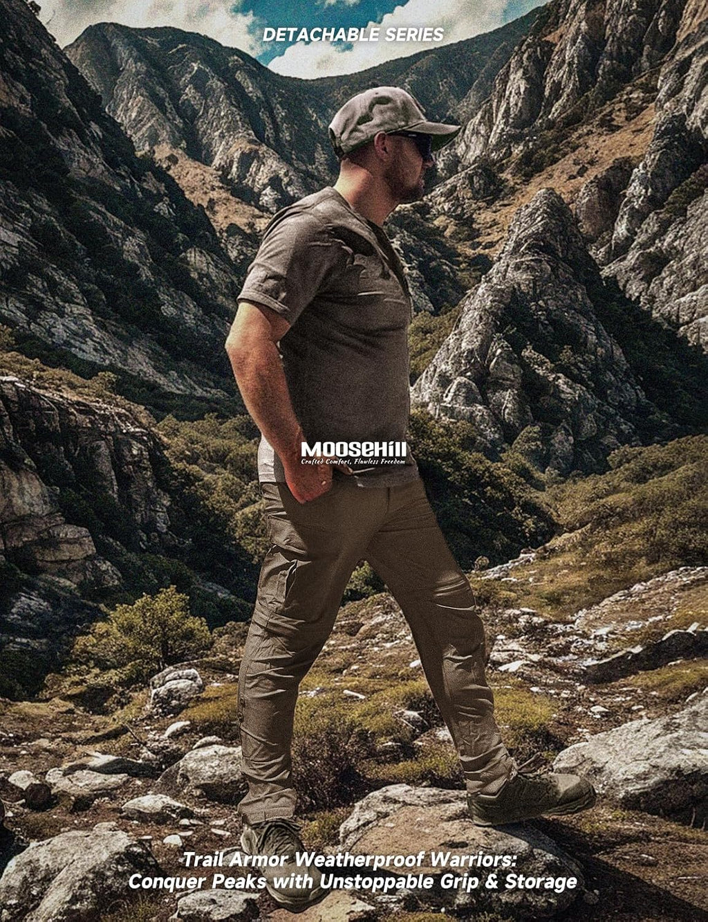 Moosehill Men's Hiking Pants: Convertible Quick-Dry