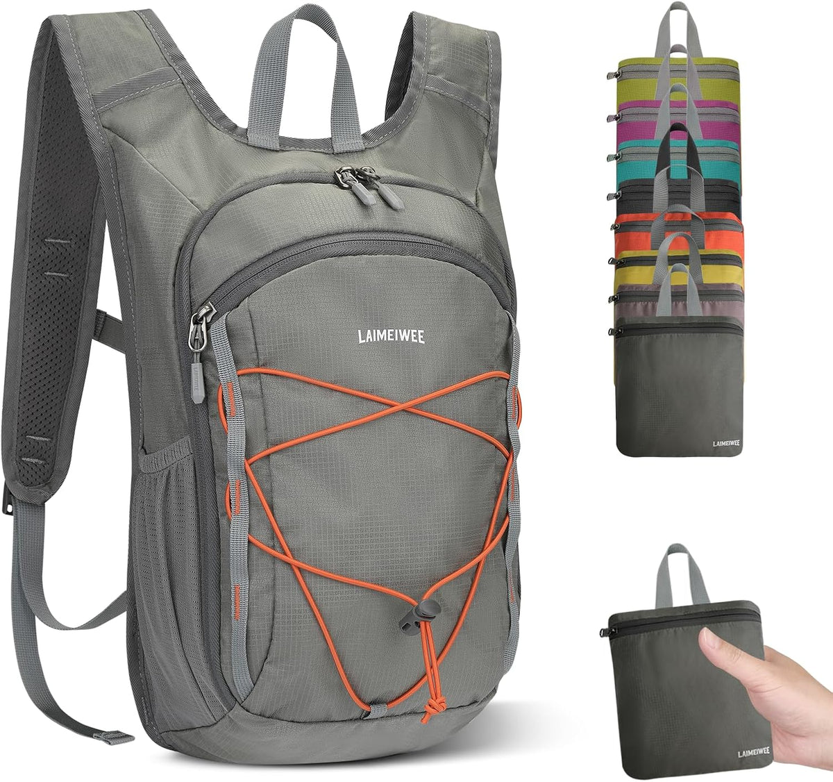 Small Hiking Backpack 13L Lightweight Foldable Travel Daypack for Men Women