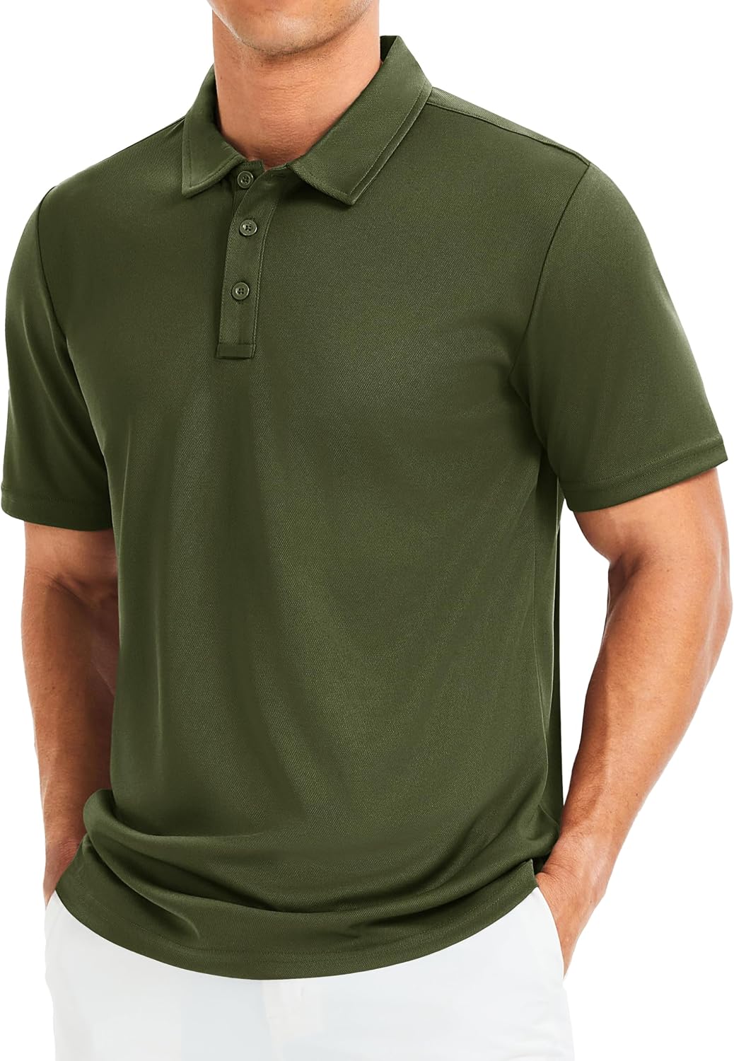 MAGCOMSEN Men's Polo Shirts Short Sleeve Golf Quick Dry Collared Moisture Wicking Athletic Performance Polos