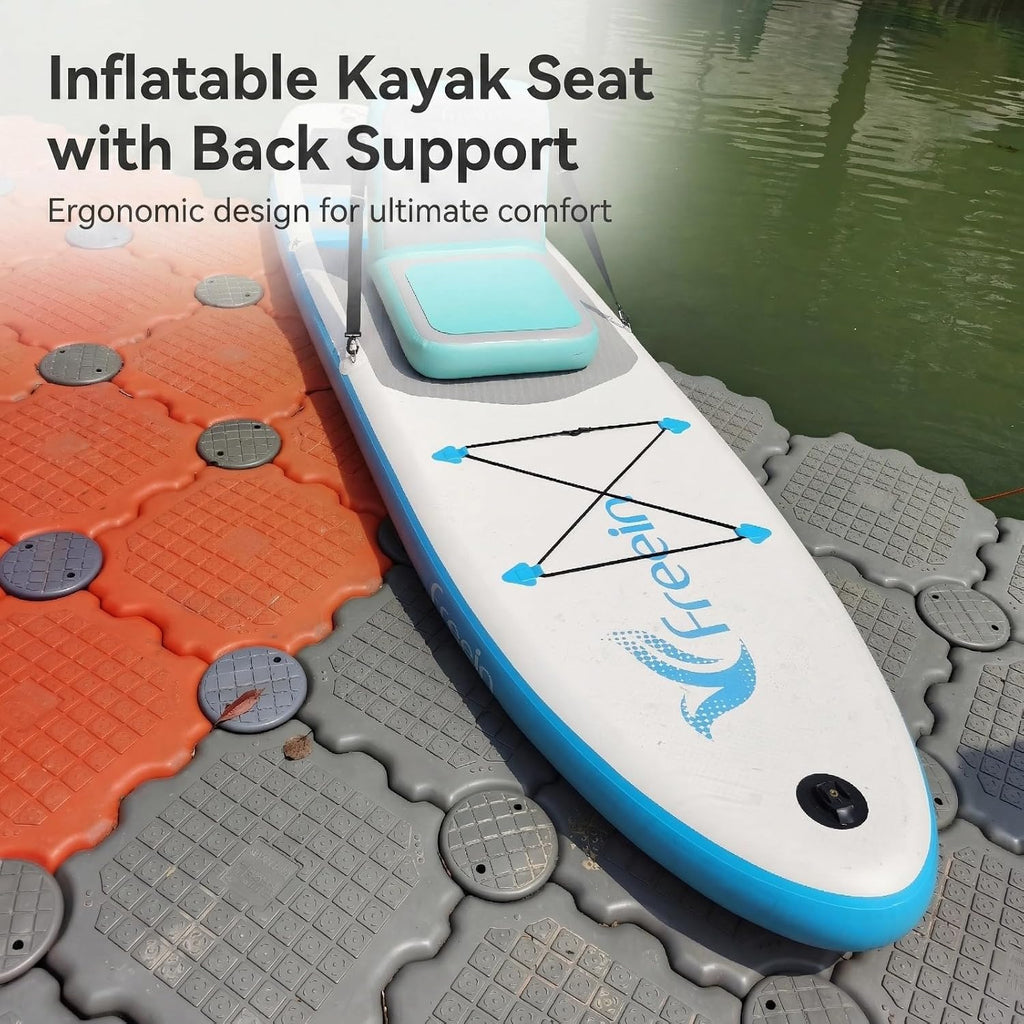 Freein 4" Drop-Stitch Inflatable Paddle Board Seat Cushion for SUP & Kayak