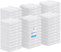 Avalon Towels Cotton Washcloths – (Pack of 60) Size 12x12 Inches, 100% Ring Spun Cotton, Soft & Absorbent Face Towels, Gym Towels, Hotel and Spa Quality, Reusable Fingertip Towels (White)