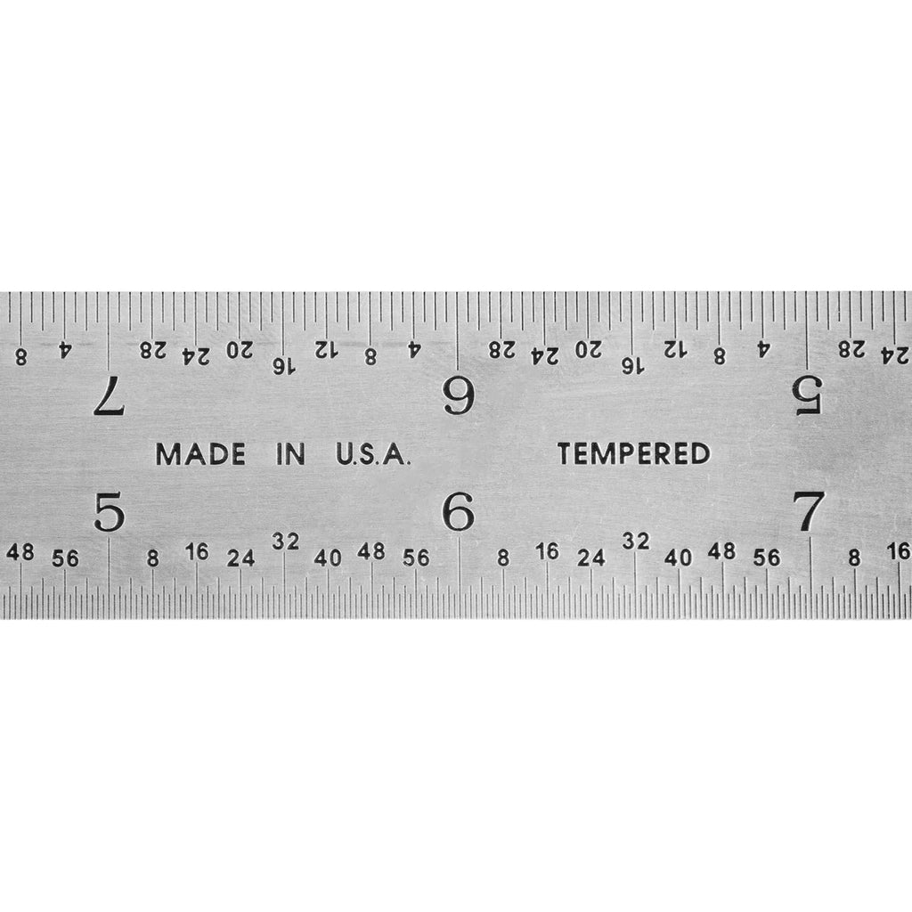 PEC Tools 12" Metal Ruler, Made in USA