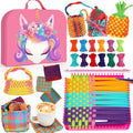 Combaybe Weaving Loom Kit Toys Gift for Kids and Adults–DIY Arts and Crafts Beginner-Friendly Potholder Loom Kit with Loops Tools Funny Birthday Gifts Toys for Girls Ages 5 6 7 8-12 13 Years Old