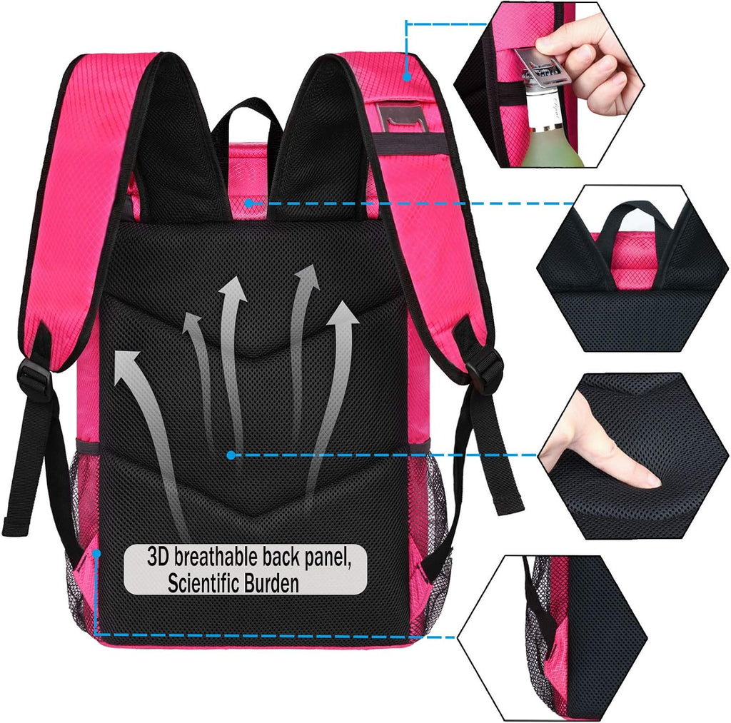 FORICH Soft Cooler Backpack Insulated Waterproof Backpack Cooler Bag Leak Proof Portable Small Cooler Backpacks to Work Lunch Travel Beach Camping Hiking Picnic Fishing Beer for Men Women