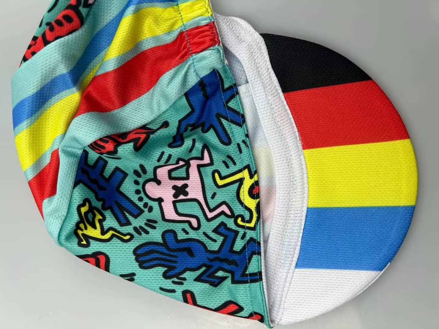 Funny Cycling Cap - Polyester Cartoon Cycling Hat-Under Helmet - Cycling Helmet Liner Breathable&Sweat Uptake