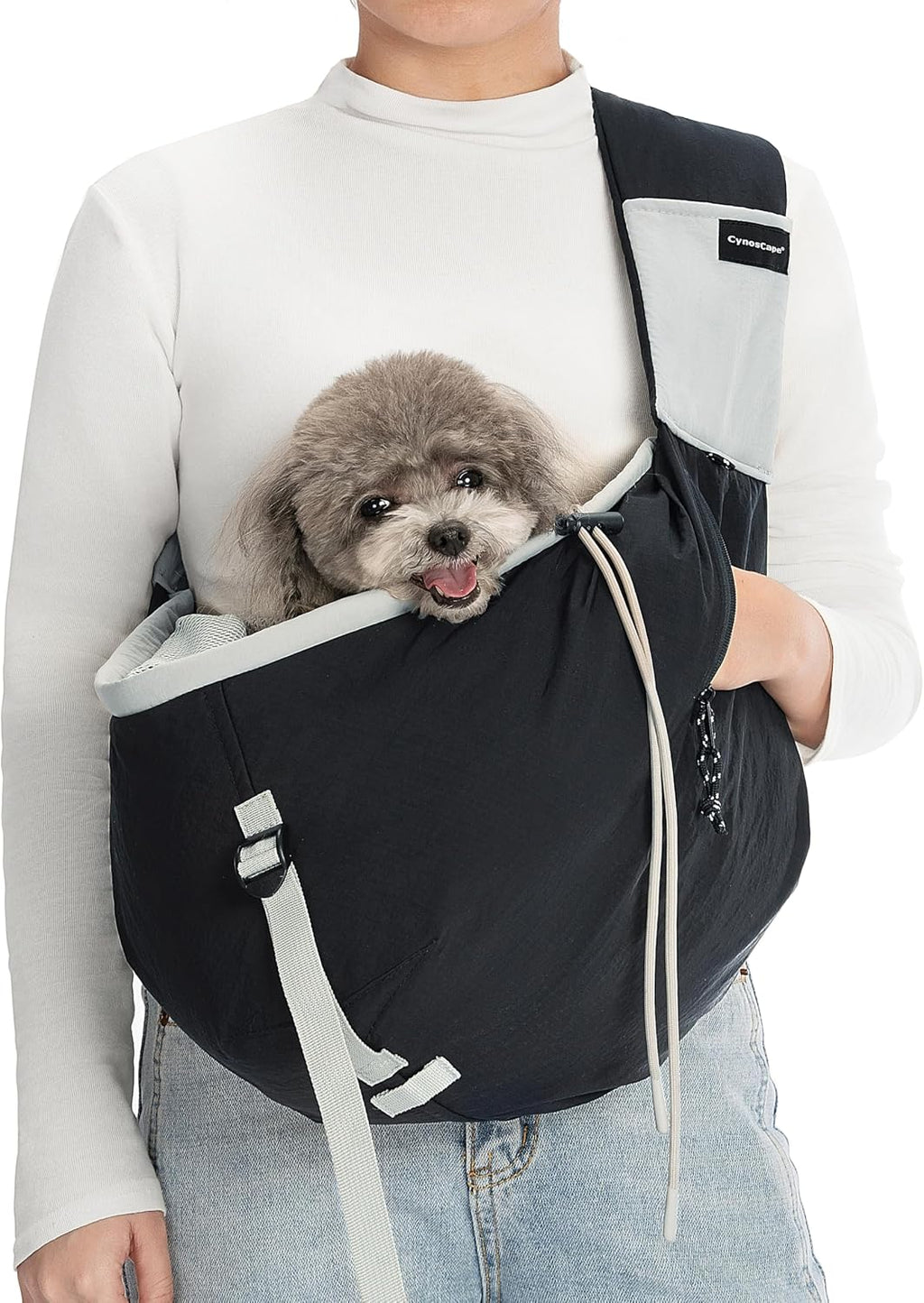 Dog Backpack Carrier & Body Sling for Small Dogs & Cats – Hands-Free Dog Pouch Carrier with Adjustable Strap for Travel & Hiking