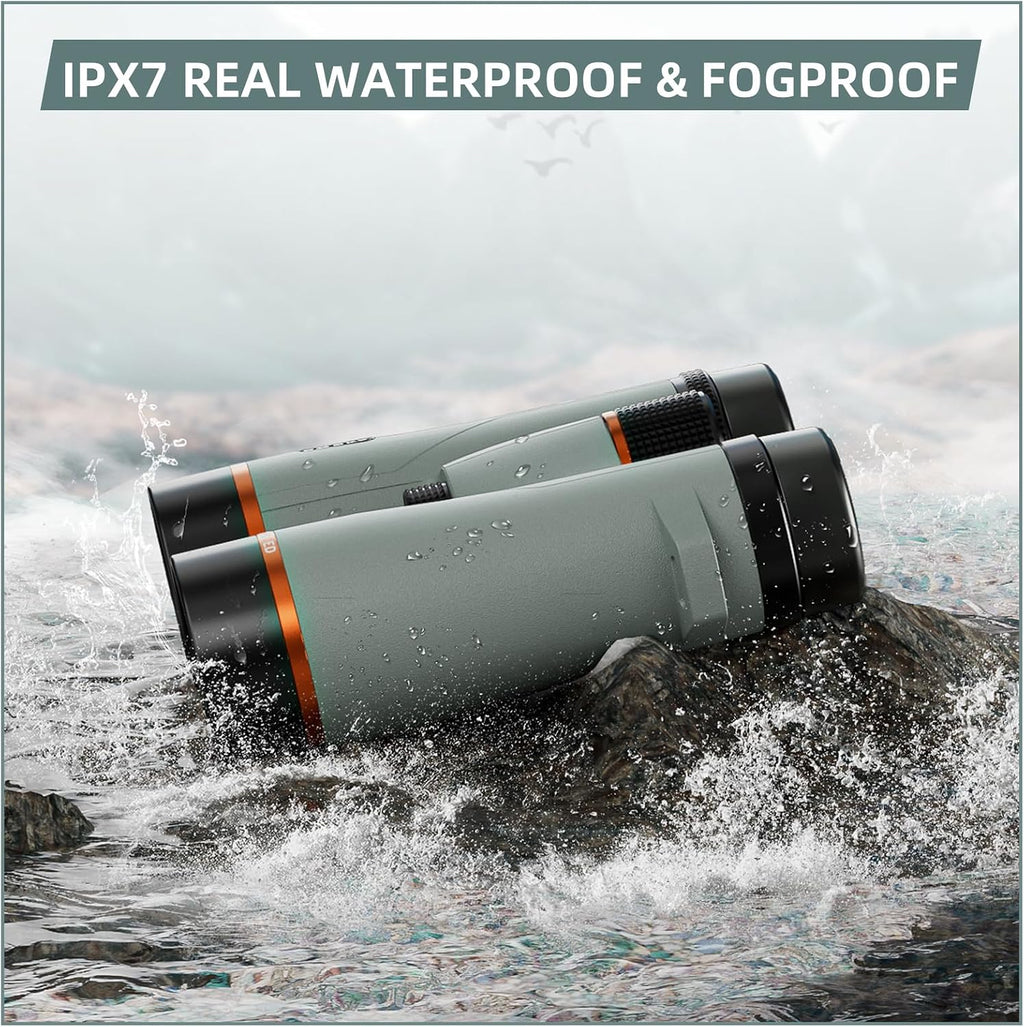 10x42 ED Binoculars for Adults High Powered with Phone Adapter